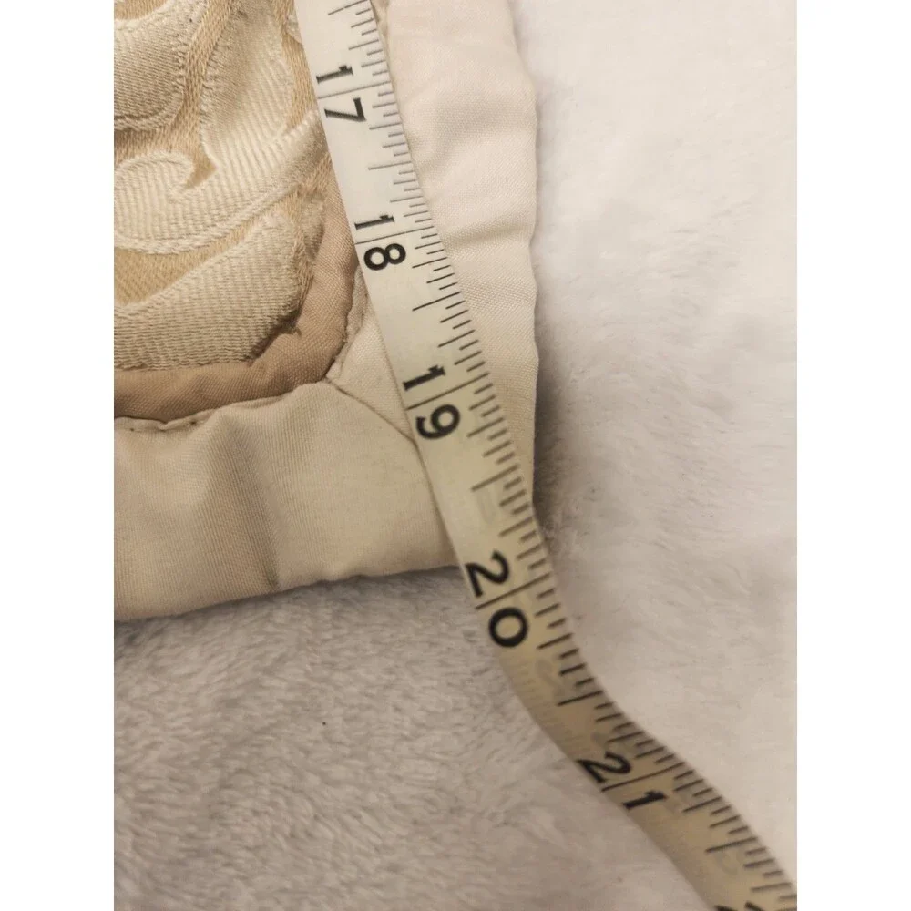 2 Champagne Tan Brown Damask Standard Pillow Sham 20 x 26